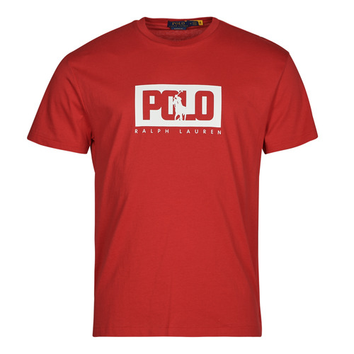 Polo Ralph Lauren - T-SHIRT AJUSTE EN COTON LOGO POLO RALPH LAUREN Rojo