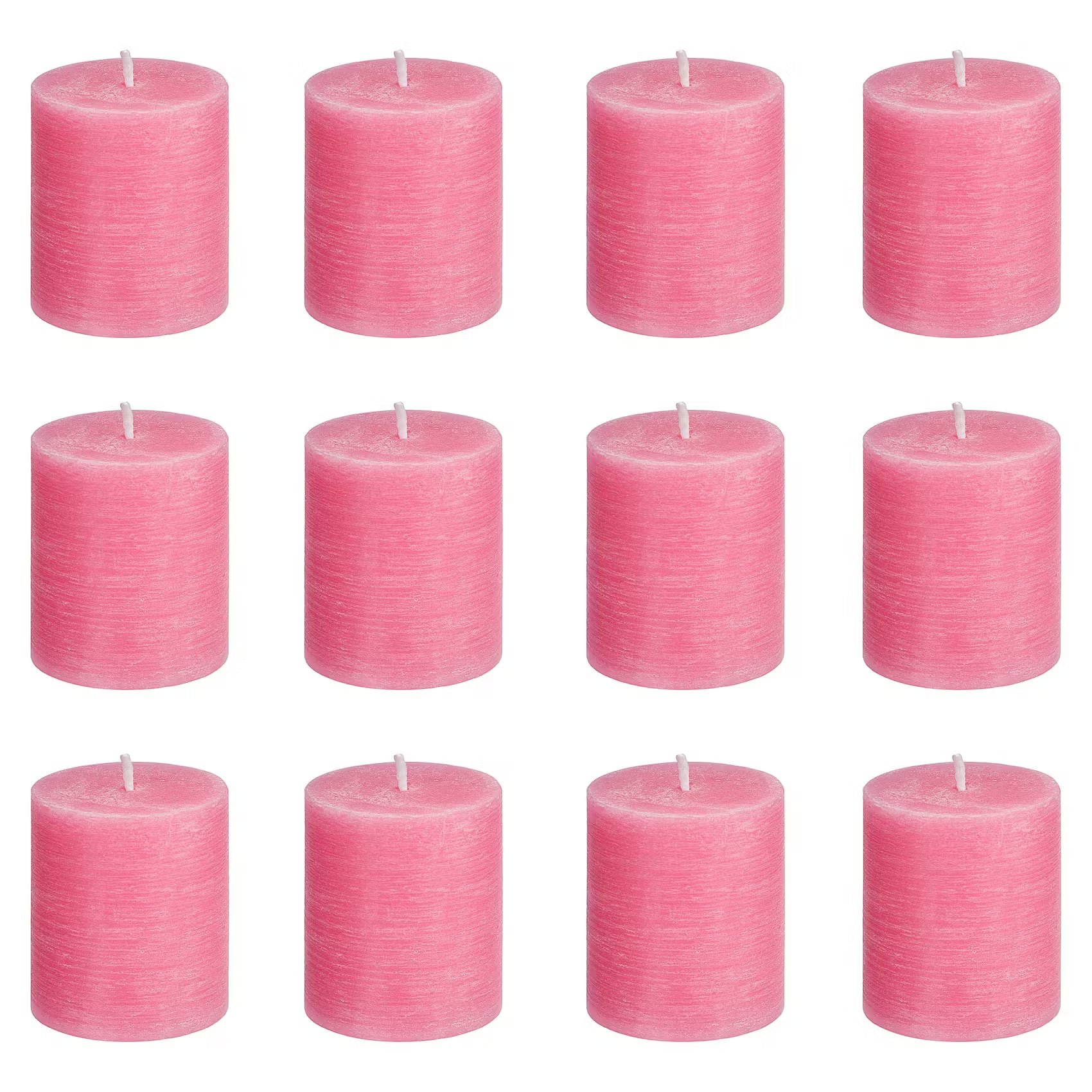 RUSTIC Stumpenkerze 12er-Set