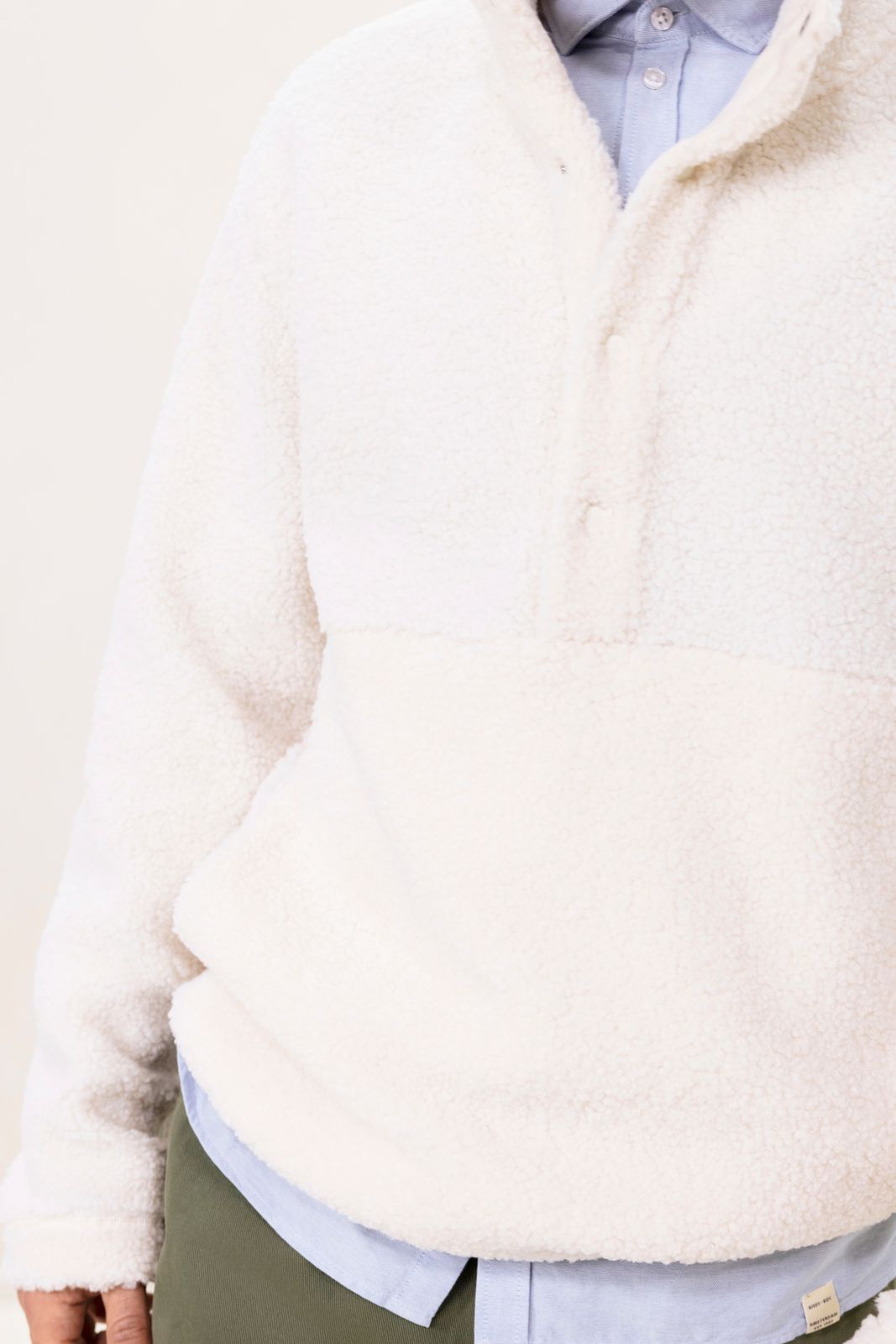Witte teddy sweater