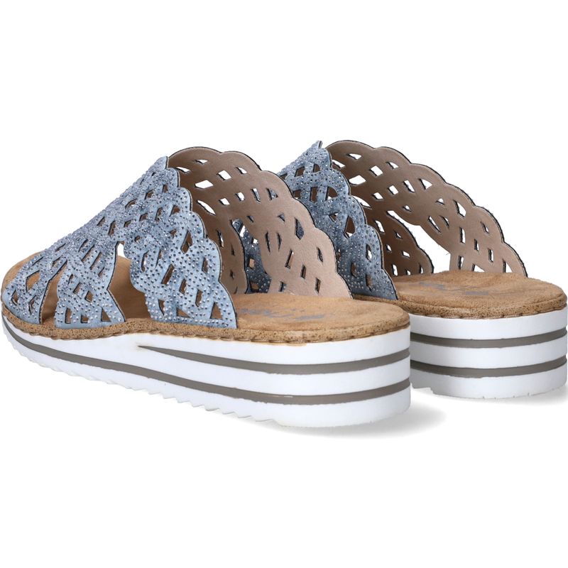 Rieker Slippers Blauw Dames