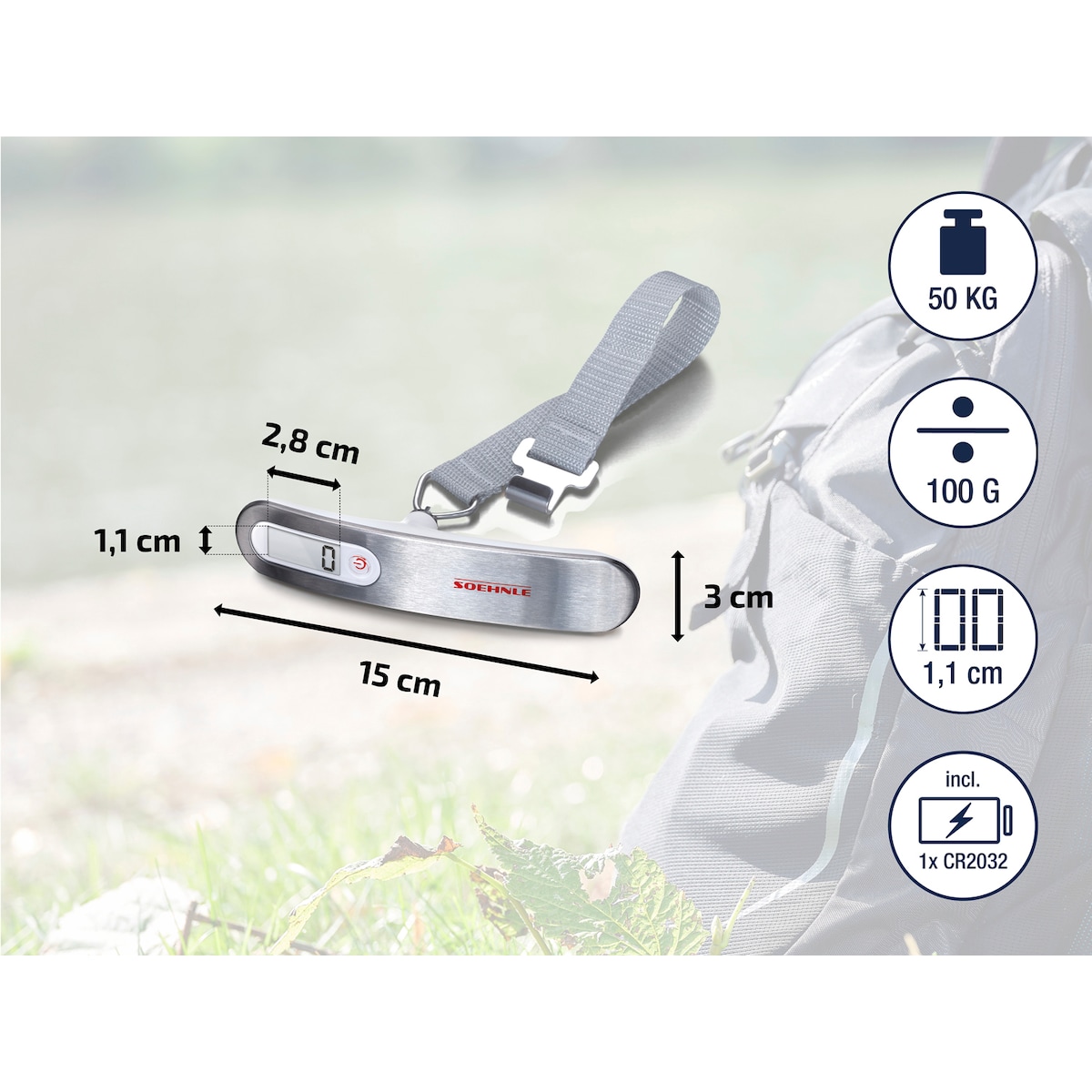 Soehnle Travel Luggage scale Grå