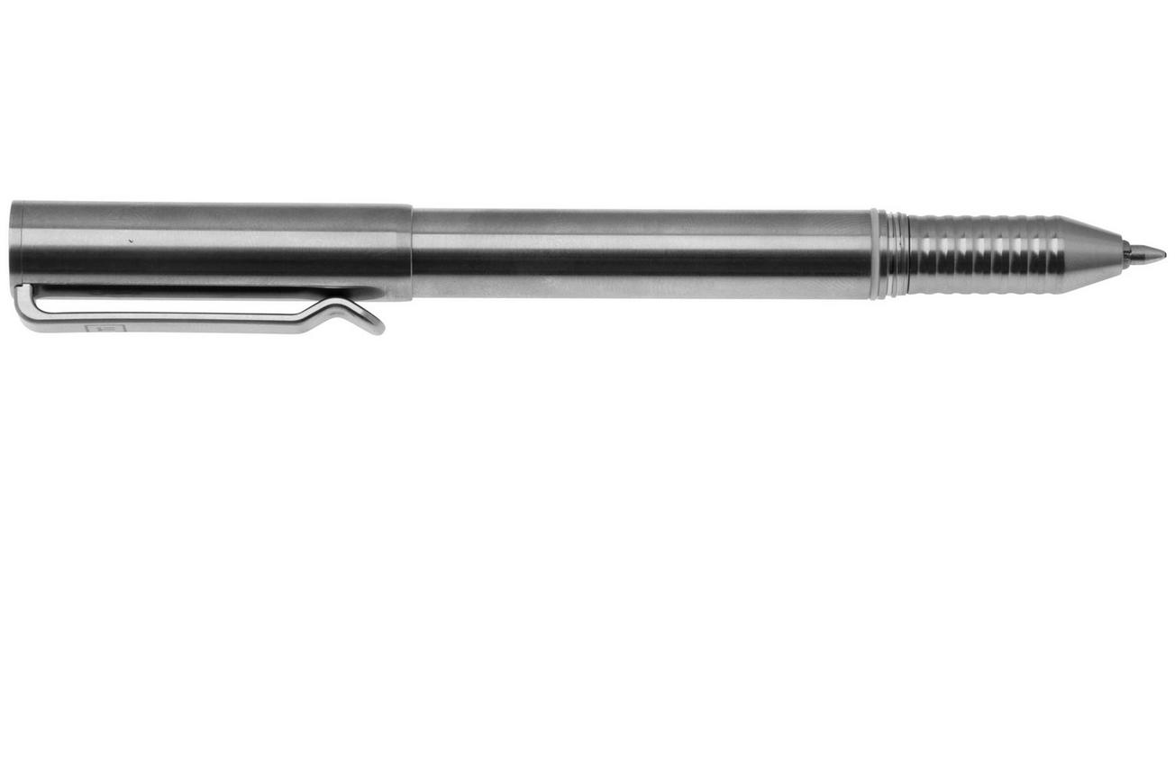 Big Idea Design Ti Arto EDC Pen ARTO-RW Machined Raw Titanium, ultimate refill friendly everyday carry pen