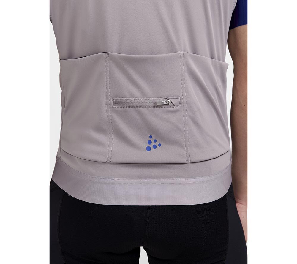 Craft ADV Aero Fietsshirt Korte Mouwen Grijs/Paars Heren
