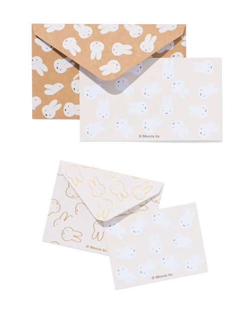 Jeu d'enveloppes Miffy - 6 pièces