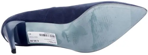 8 GIULIA BLAUW - maat 44 pump blauw - maat 44 Calandschoen