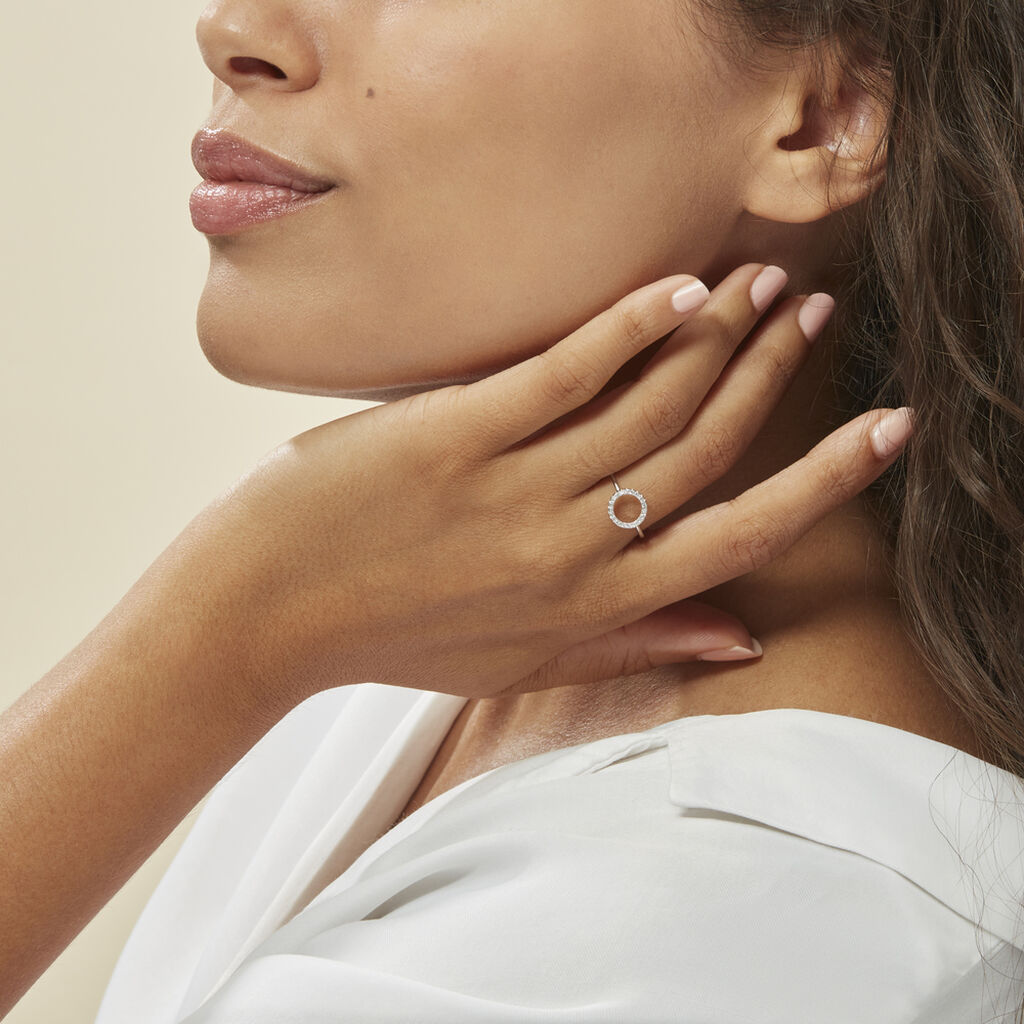 Bague Laureen Argent Blanc Oxyde De Zirconium