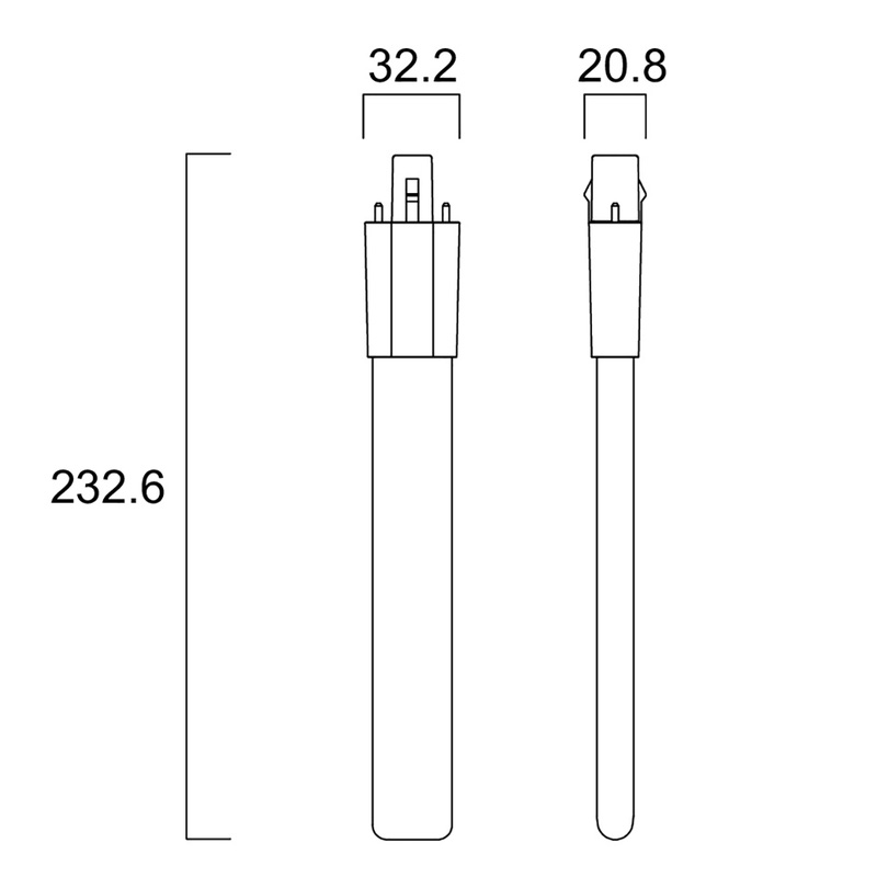 Sylvania ToLEDo LYNX S LED PL-lamp 2-pins 6W 660lm 4000k G23 840sl