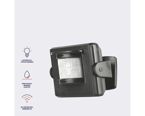 Trust Smart APIR-2150 Draadloze Bewegingsmelder IP64 Zwart Batterijgevoed