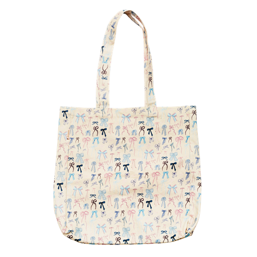 Maanesten Canvas Cute Bows Totebag, Off White