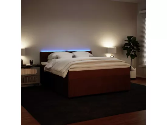 Sommier à lattes de lit avec matelas Rose 180x200 cm Velours