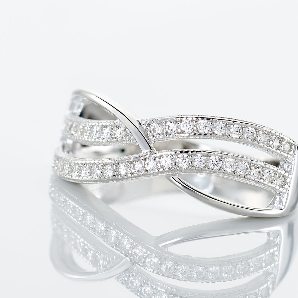 Bague Nauri Argent Blanc Oxyde De Zirconium