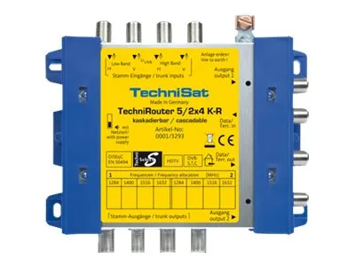 TechniSat TechniRouter 5/2x4 K-R - Satellit / jordbaseret signal multi-kontakt