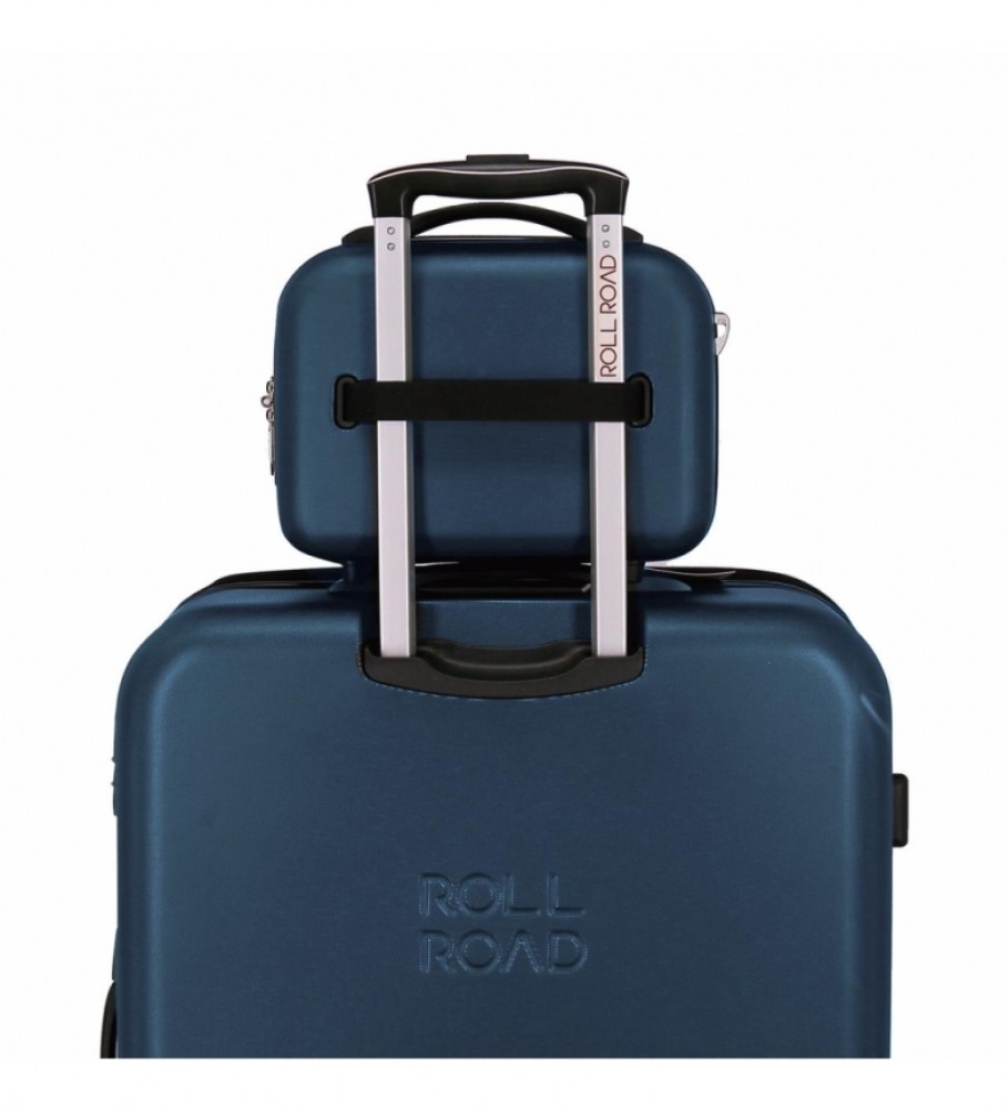 Nécessaire Roll Road ABS Roll Road India Adaptável azul marinho - 29x21x15cm