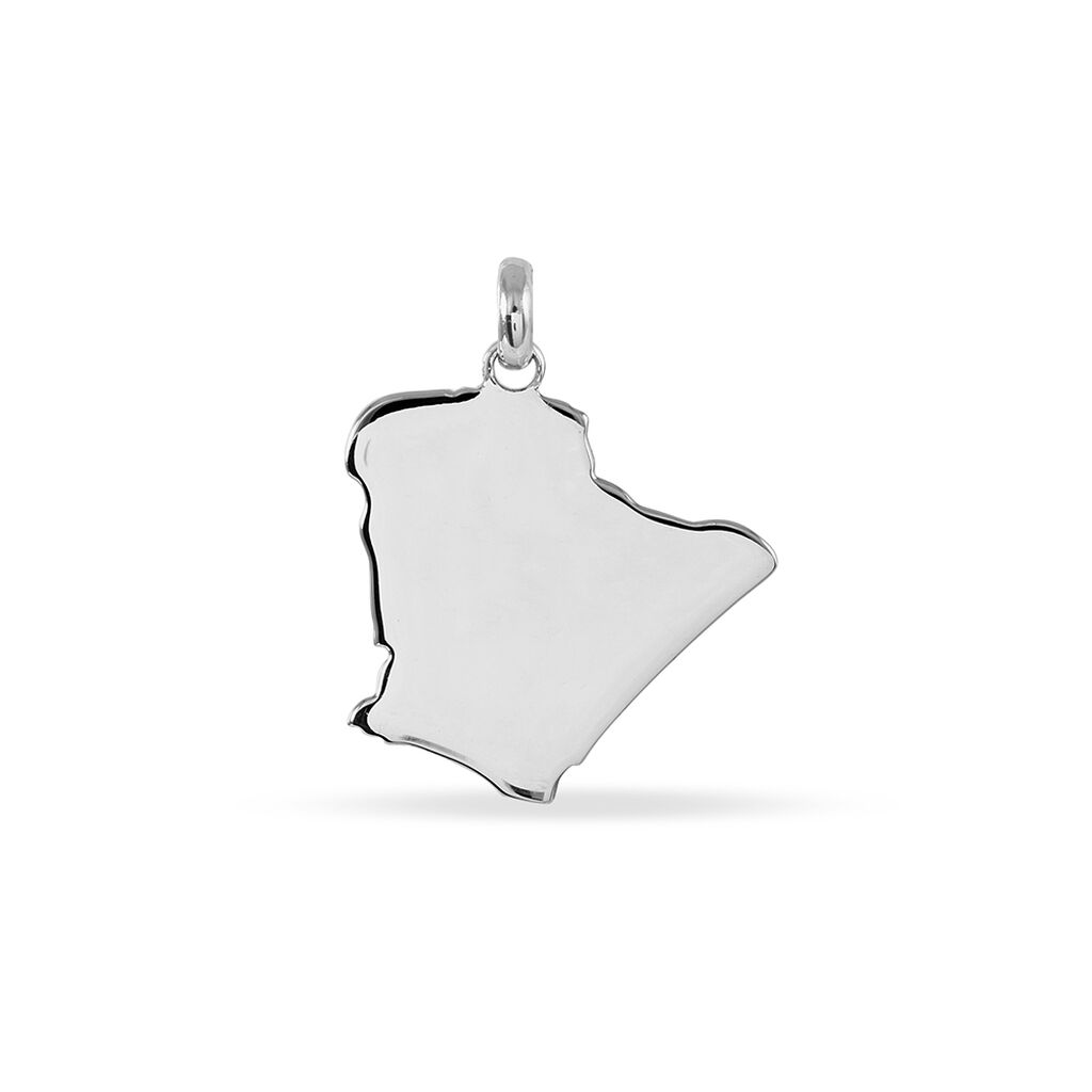 Pendentif Thea Argent Blanc