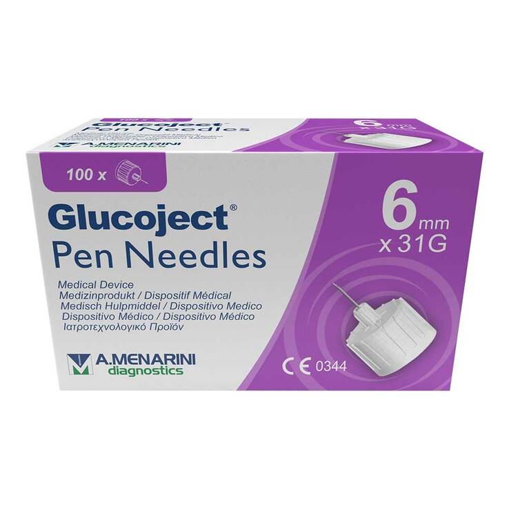 Glucoject Pen-Nadeln 31 Gx6 mm 0,25 mm, 100 St