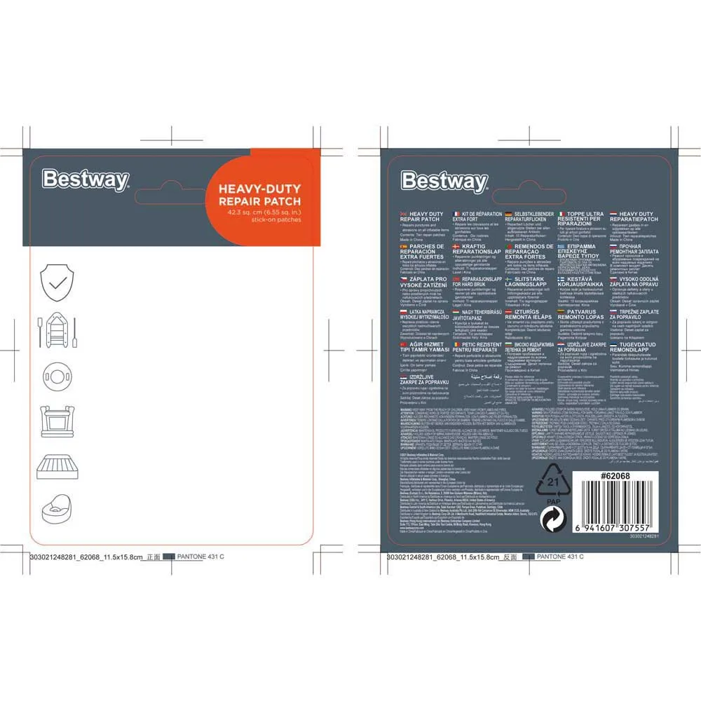 Bestway Hochleistungs-Reparaturflicken 10 einheiten
