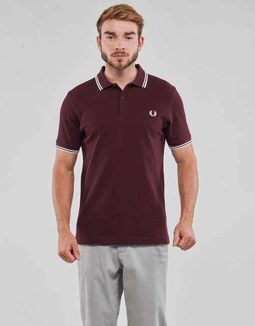 Fred Perry - TWIN TIPPED FRED PERRY SHIRT - Bordeaux