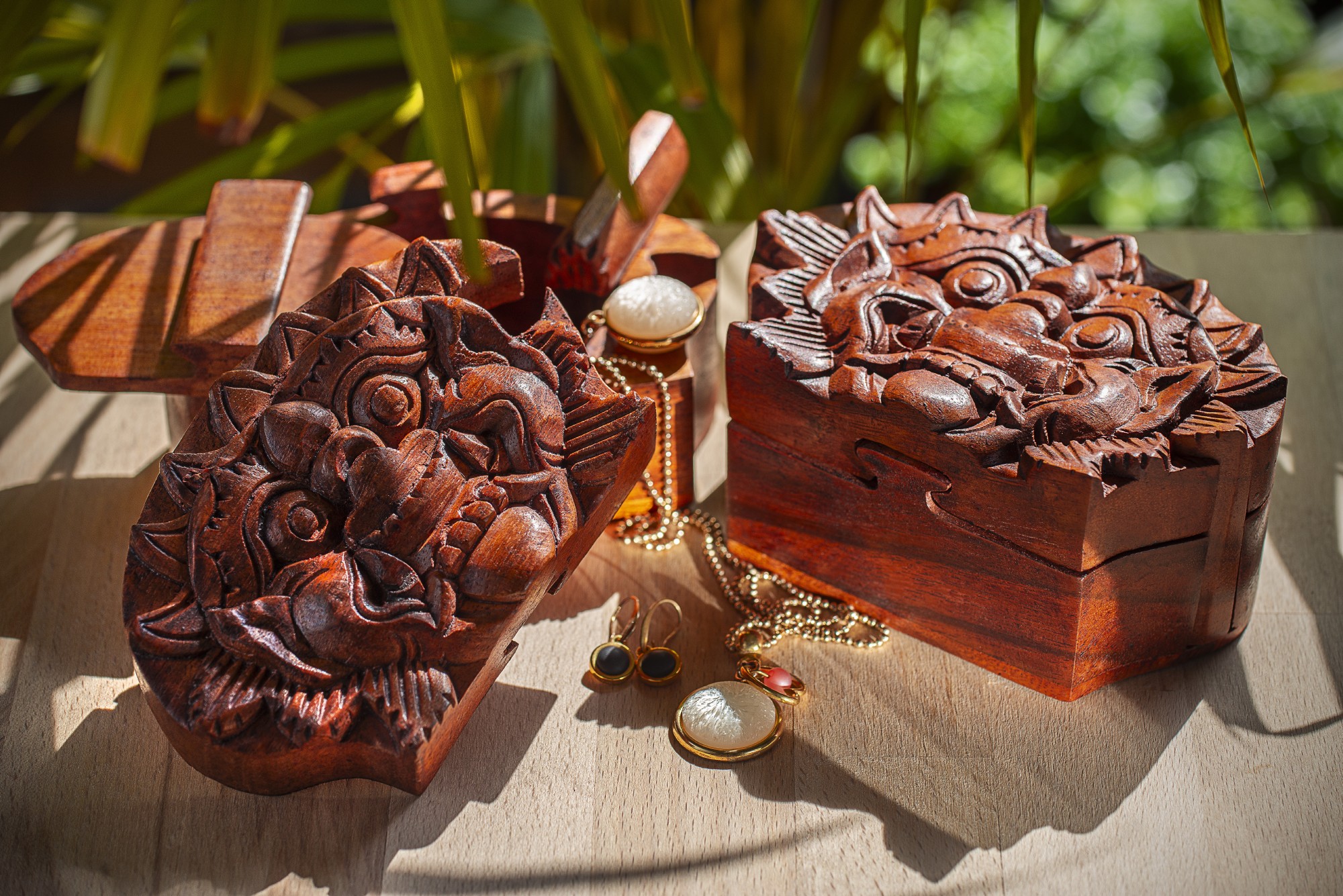 Secret Box 'Barong', natur, T 9 cm, B 13 cm, H 7 cm von fischer's lagerhaus