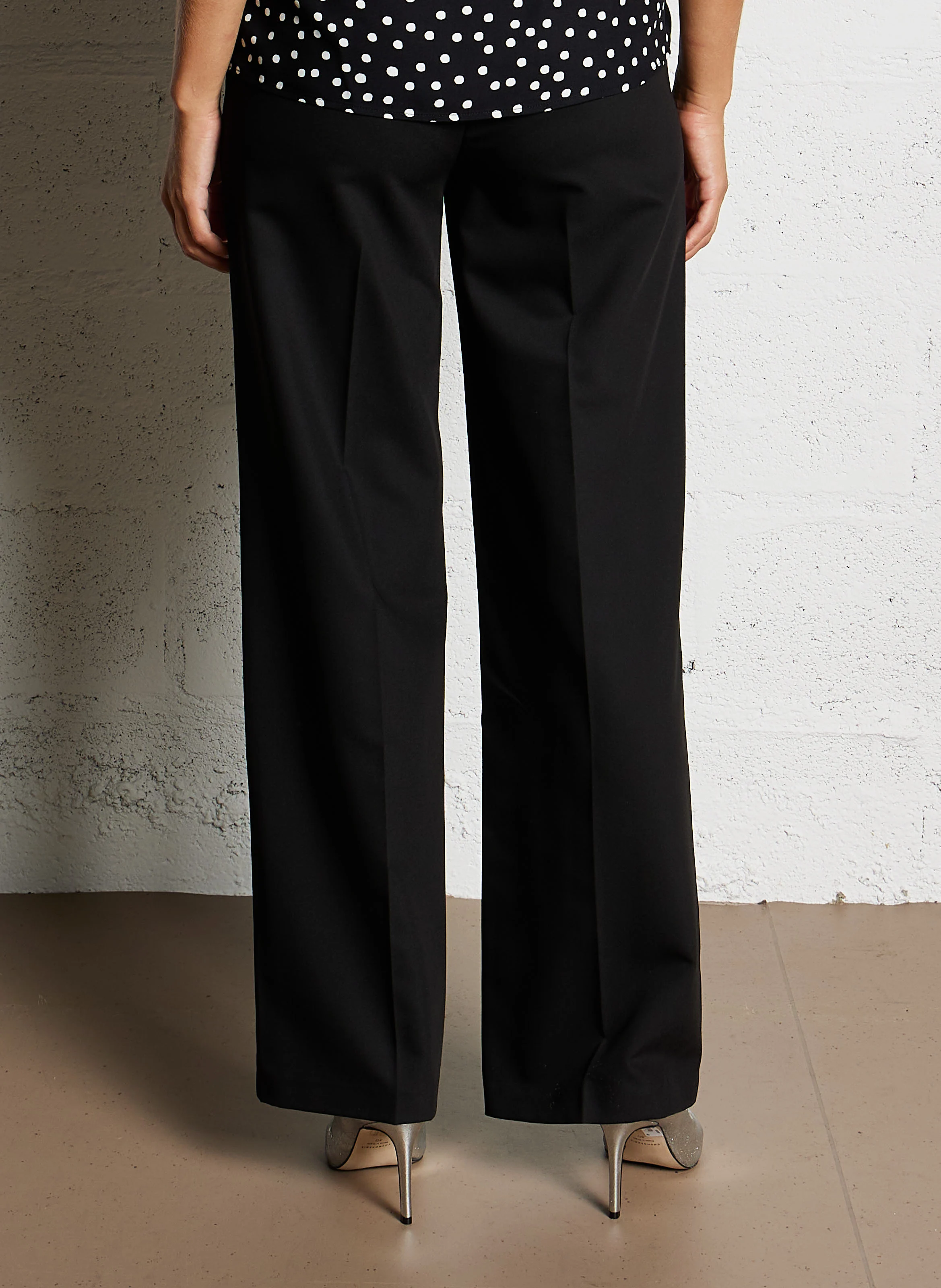 Pantalon large à bijoux| Noir