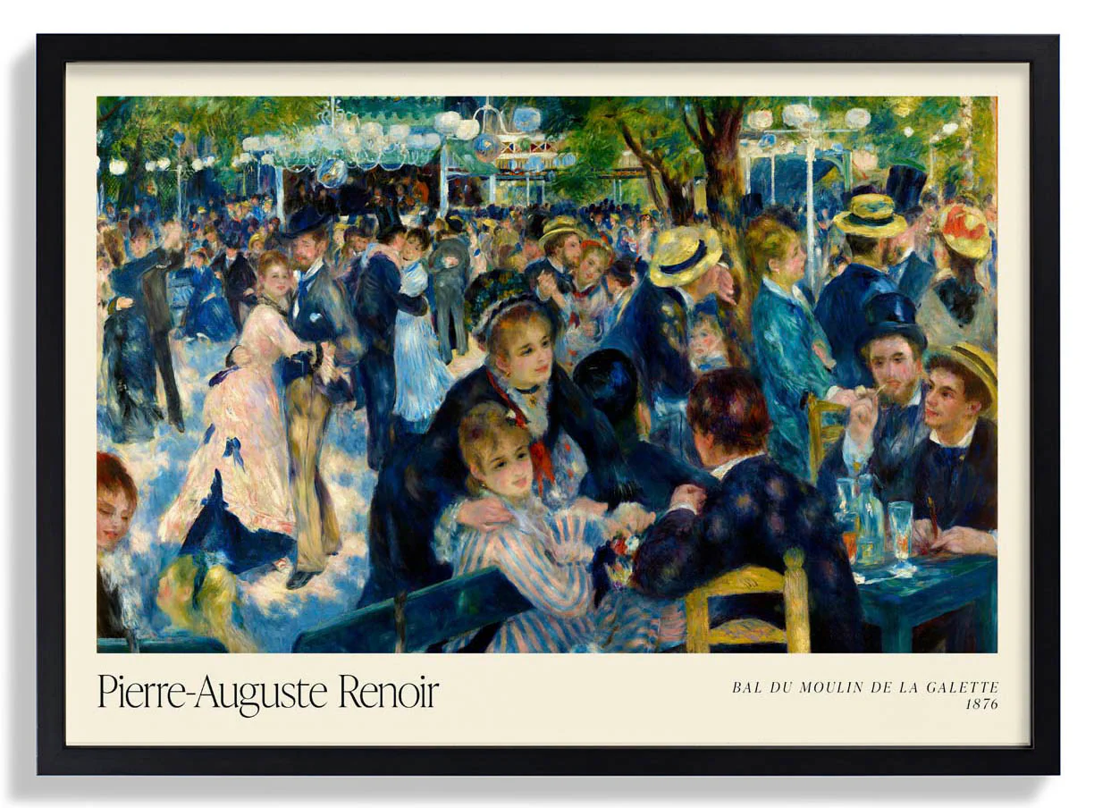 Bal du le Moulin de la Galette Kunstausstellung von Pierre A. Renoir