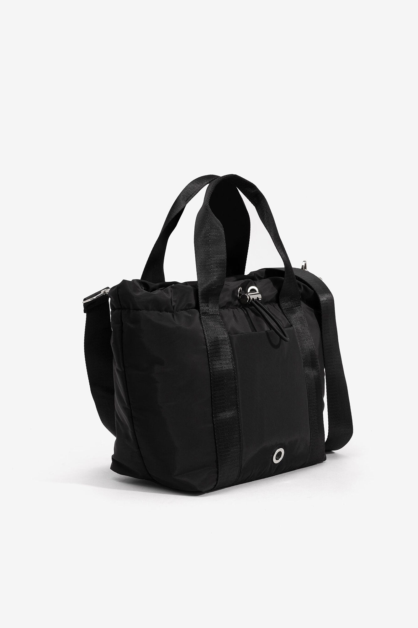 Bolsa urbana de nylon com elástico - preta