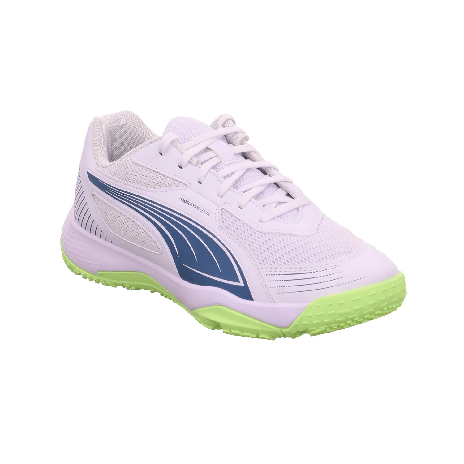 PUMA Kinder Indoor Weiss Synthetik