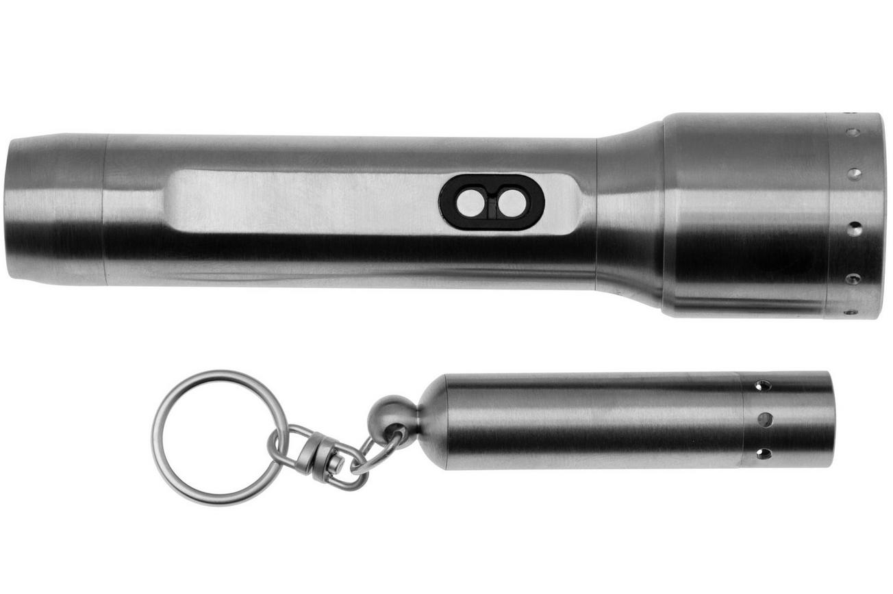 Ledlenser P5R Core   V8, Stainless Steel, Limited Edition, zaklamp   sleutelhangerzaklamp, 500 lumen