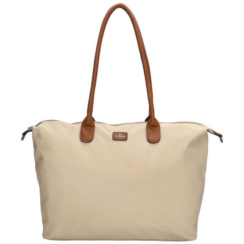 Charm London Buckingham Laptoptas 15,6 inch Zand