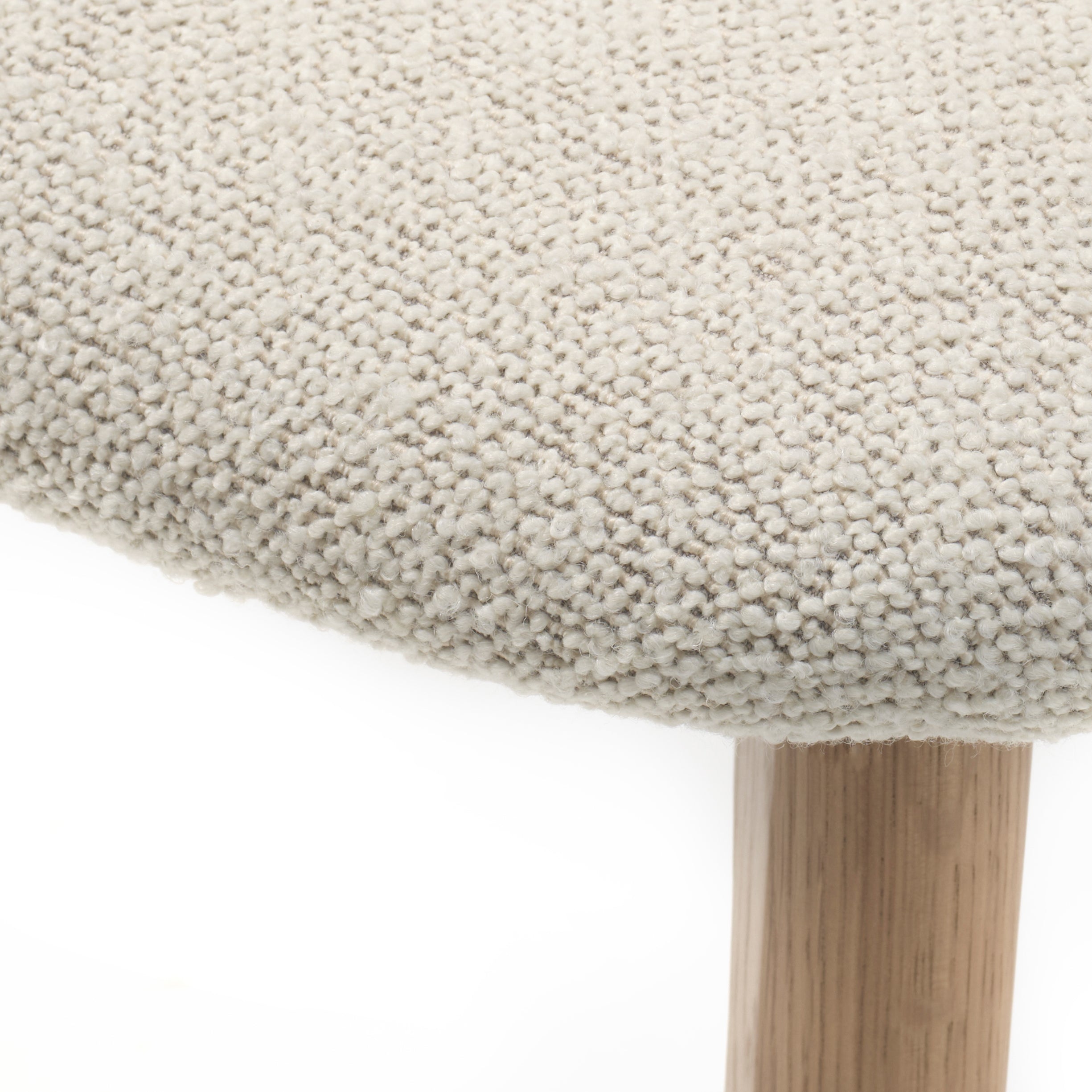 by fonQ Oath Eetkamerstoel Bouclé - Off-White