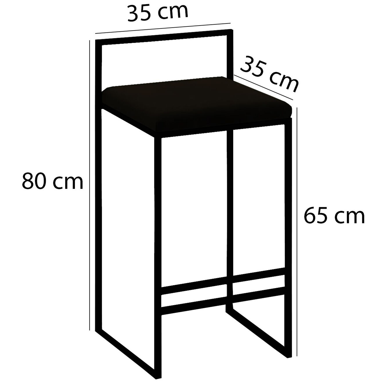 Homitis Table haute + 4 Tabourets de bar Nordic fumée/noyer/noir