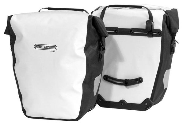 Paire de Sacoches de Porte Bagage Ortlieb Back-Roller City 40L Blanc / Noir