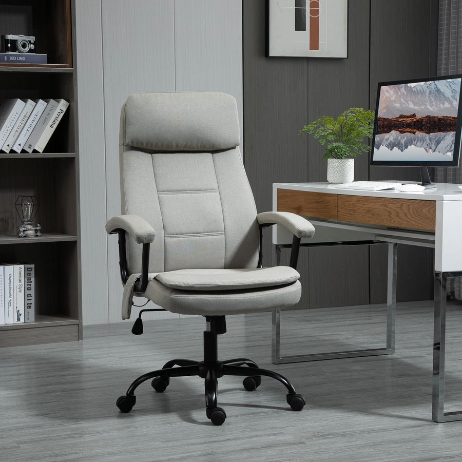 Vinsetto Bürostuhl  mit Massagefunktion beige
