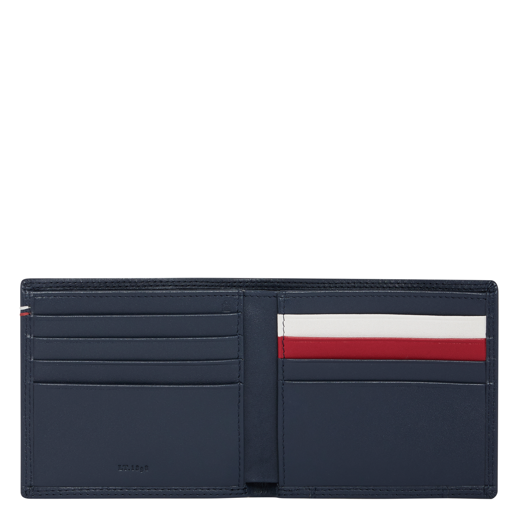 MARTIN - Porte-cartes horizontal en cuir lisse | Bleu