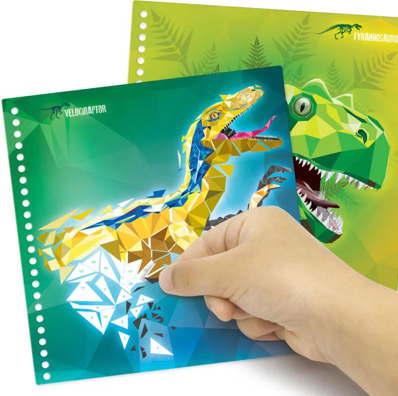 DINOSART CARNET DE STICKERS PAR NUMEROS