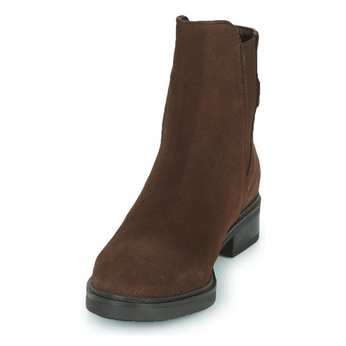 Tommy Hilfiger - Coin Suede Flat Boot - Marron