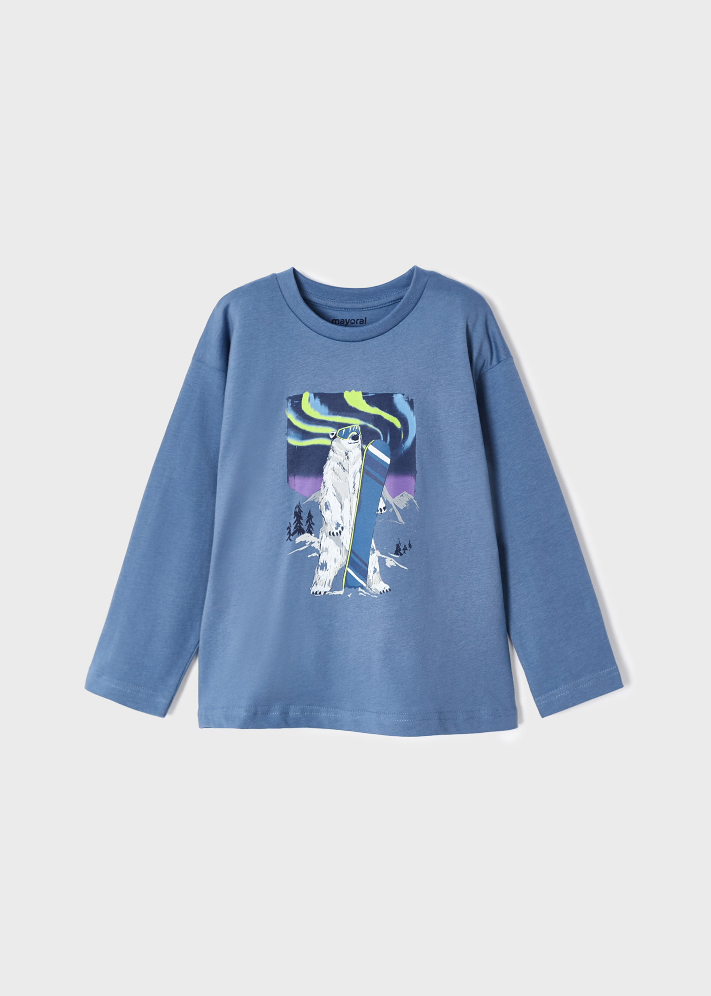 Camiseta infantil Better Cotton com ombros caídos