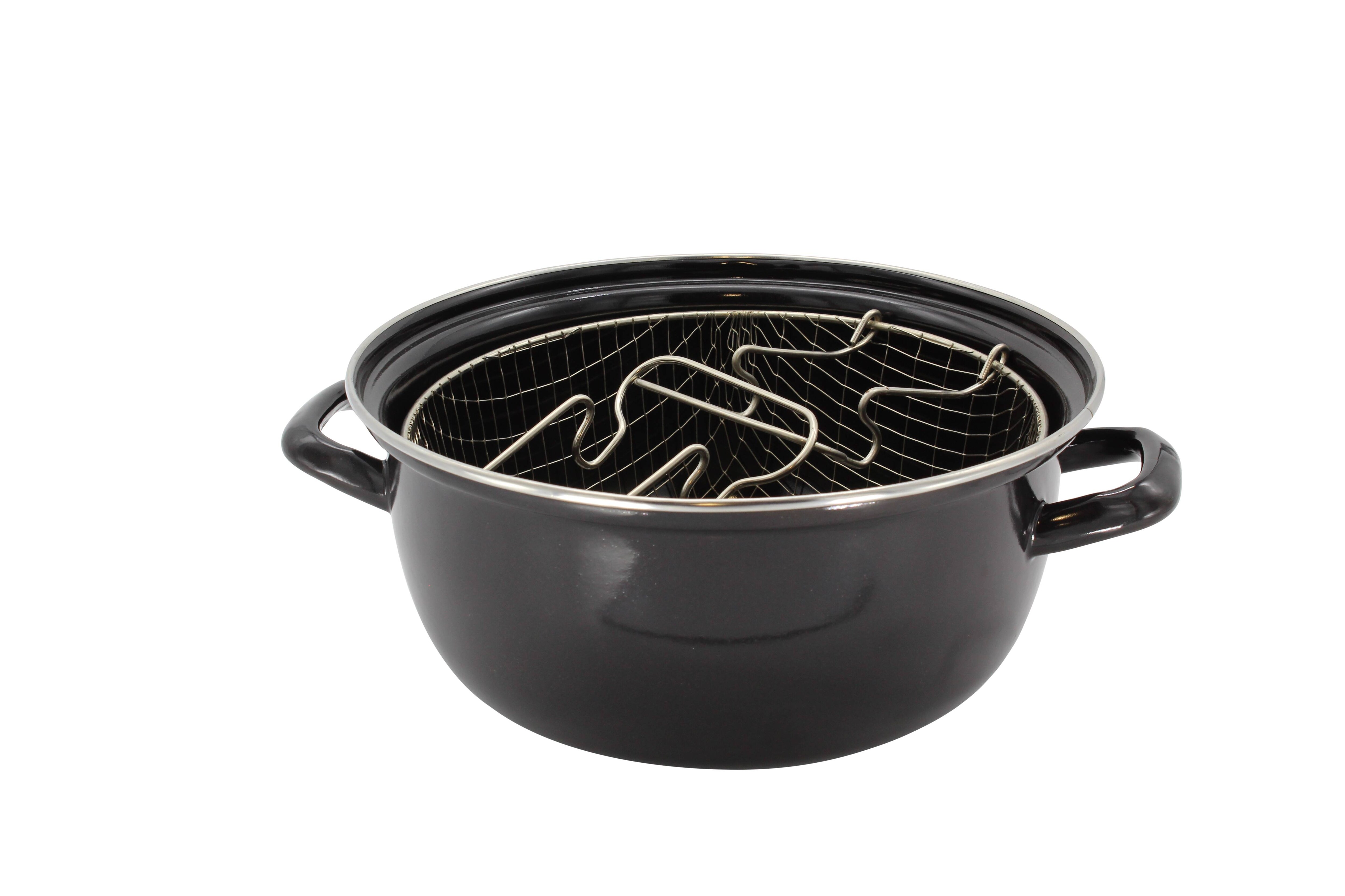 Pommes-Frites-Topf emailliert, 24 cm