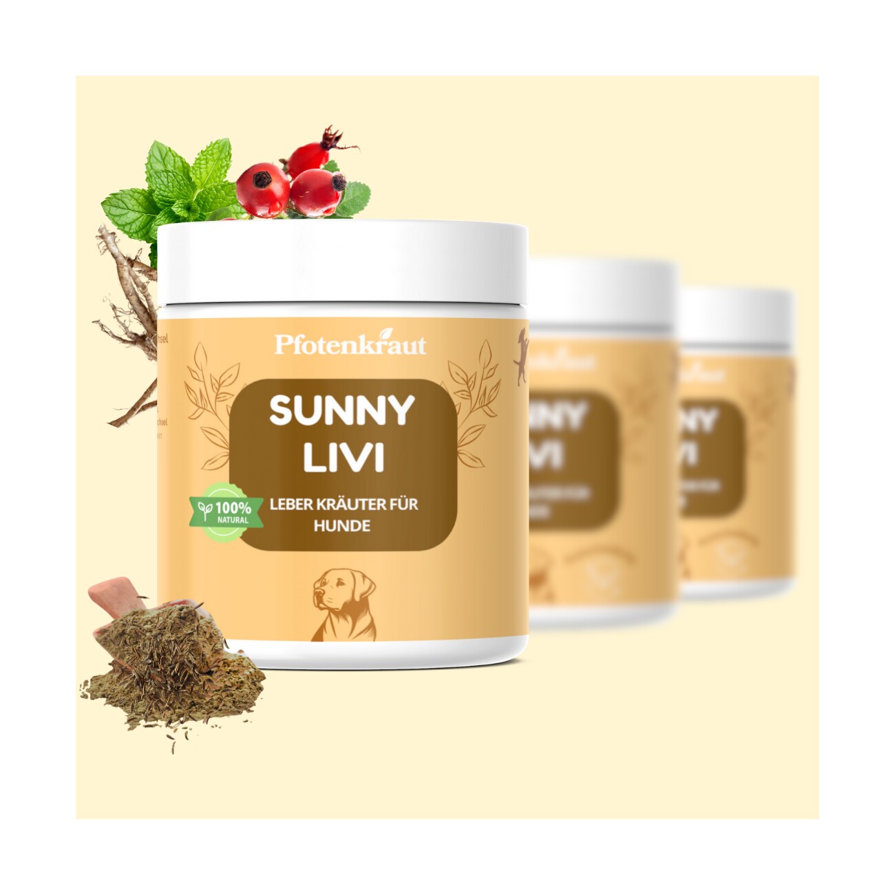 Pfotenkraut Leber Kräuter SUNNY-LIVI 200g