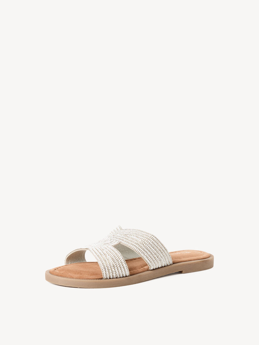 Leren Slipper - metallic