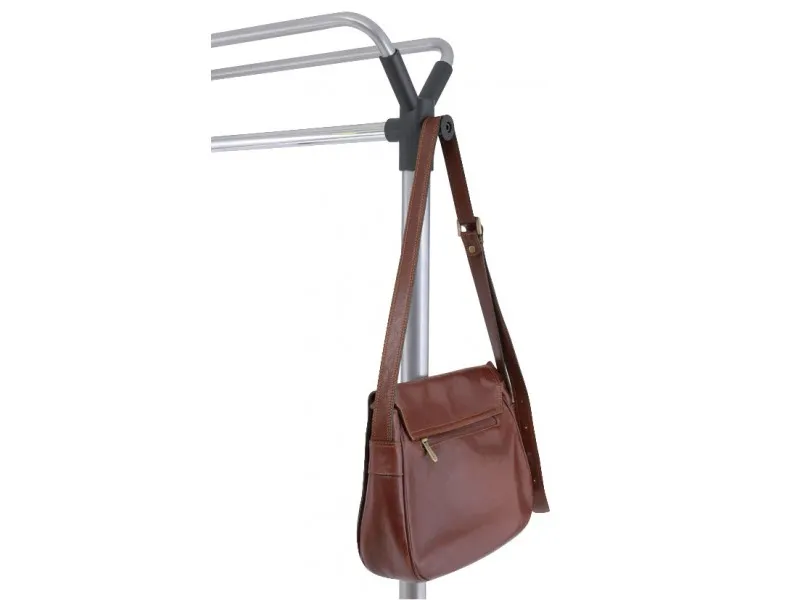 Garderobestativ Alba 170x150x50 mm metalgrå
