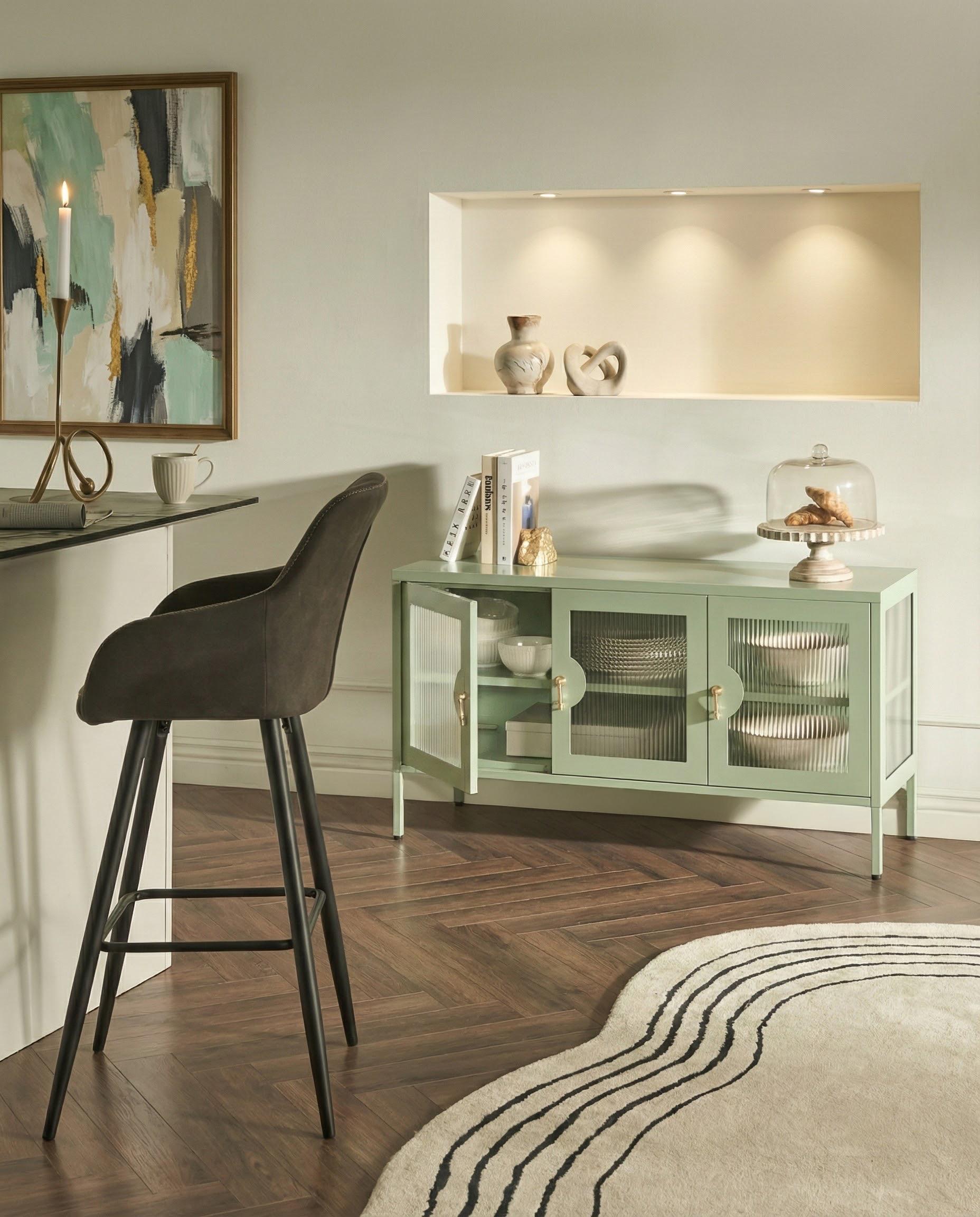 Dressoir met 3 deuren GLEORA Metaal Mintgroen