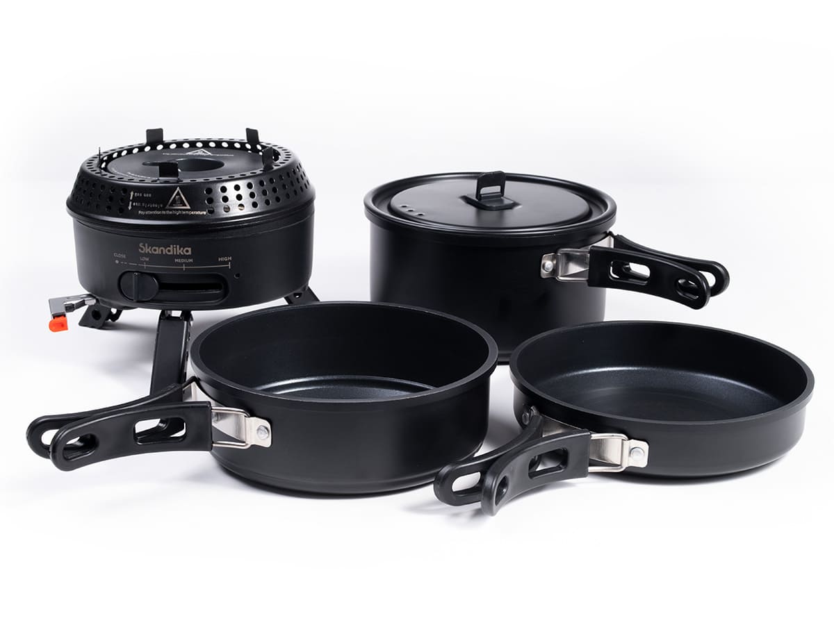 Skandika Rask hybride gas-elektrische barbecue set - Black