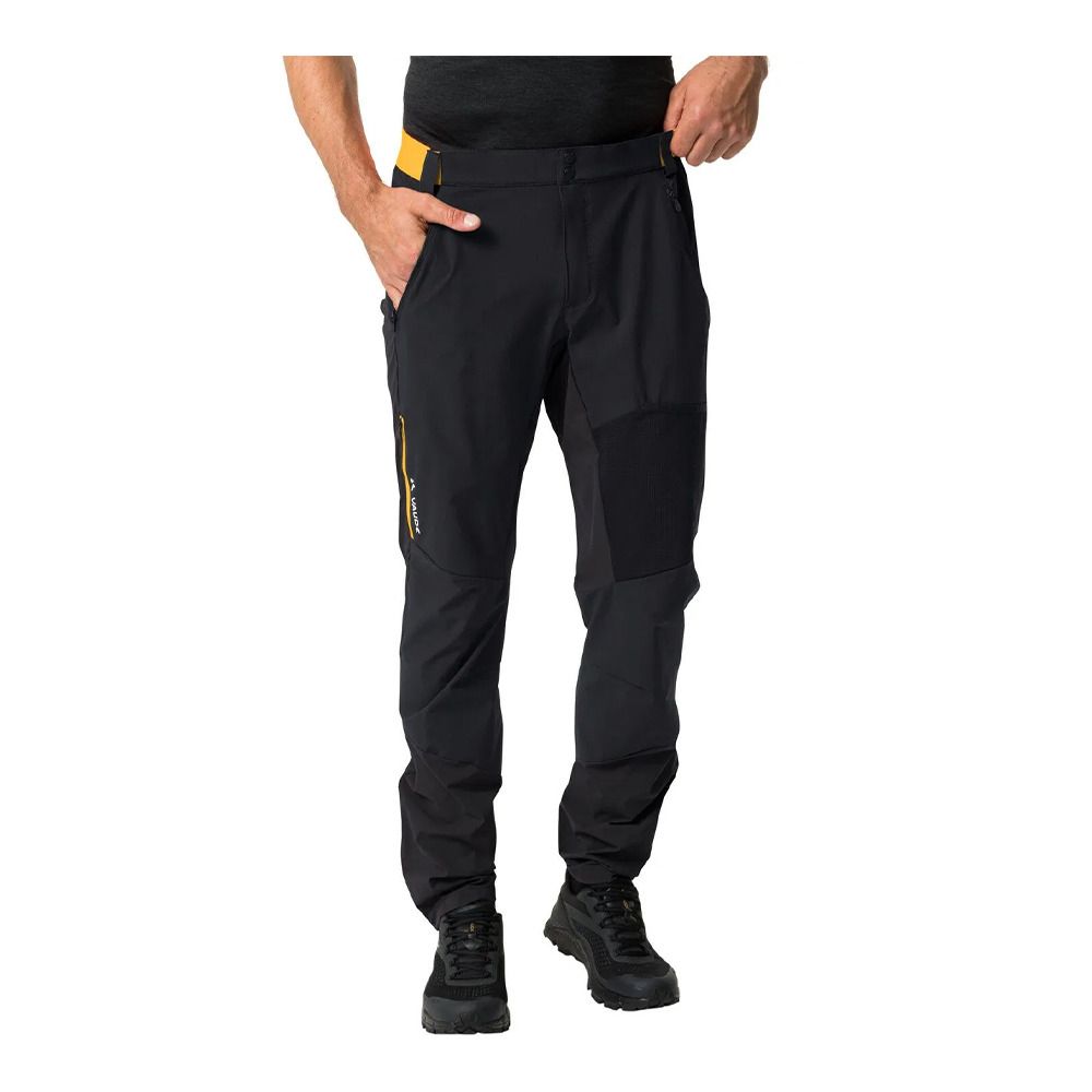 Vaude SCOPI III - Pantalon Homme black/yellow