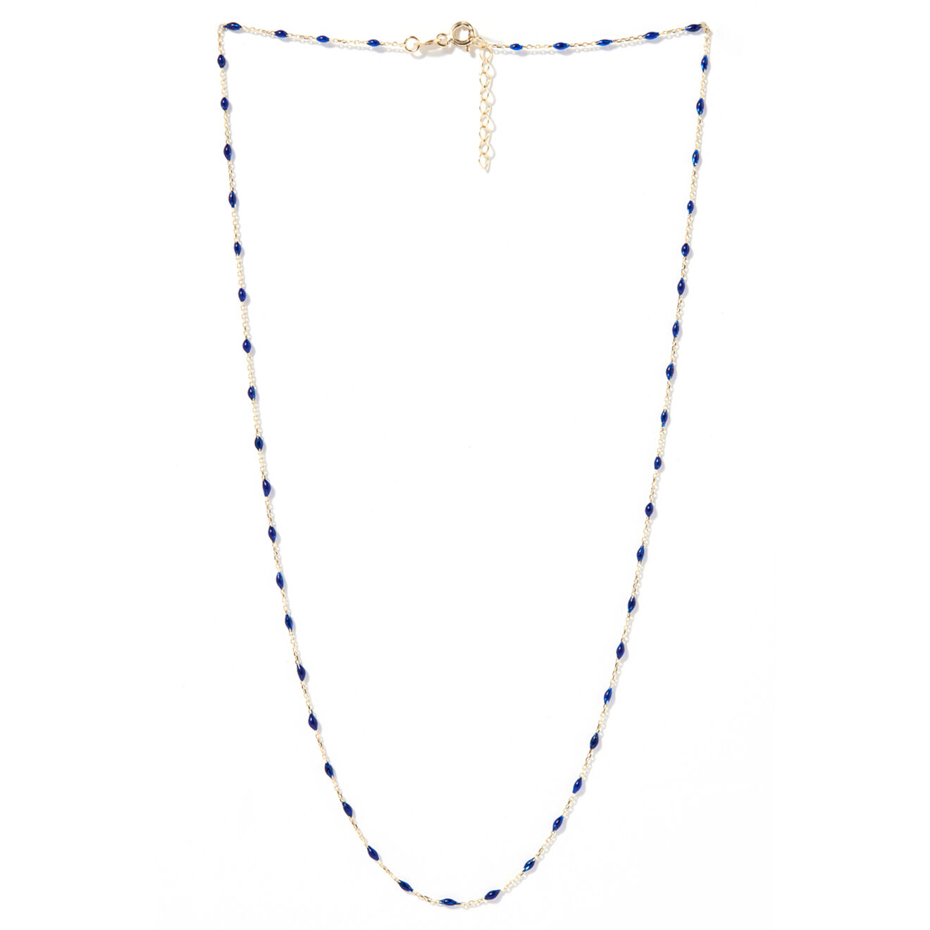 Instant d'Or Collier Email Marine or jaune