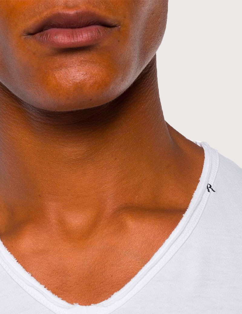REPLAY T-SHIRT EN COTON BLANC