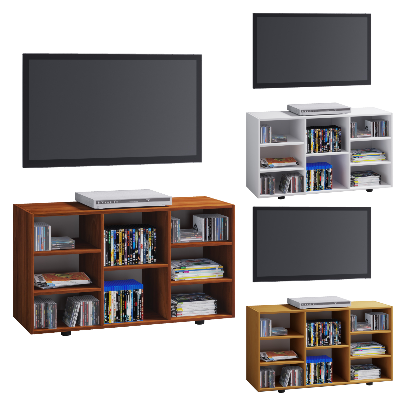 TV-Sideboard Fetino - Buche - 114 cm breit
