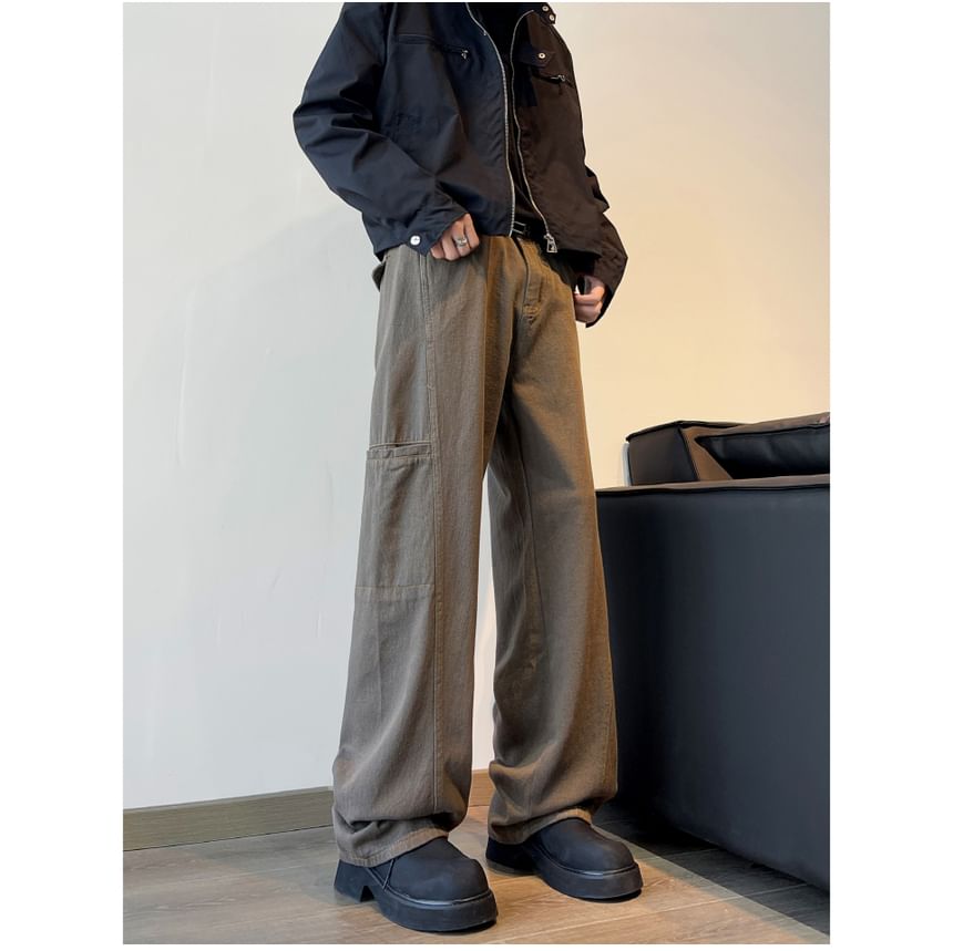 Lorencho - Hoge taille wijde jeans