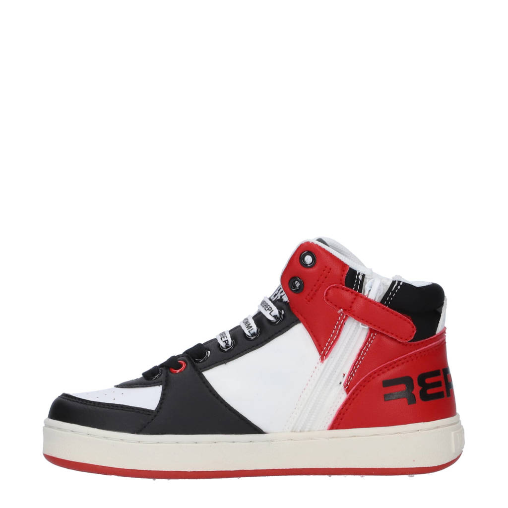 REPLAY Cobrasneakers rood/zwart/wit