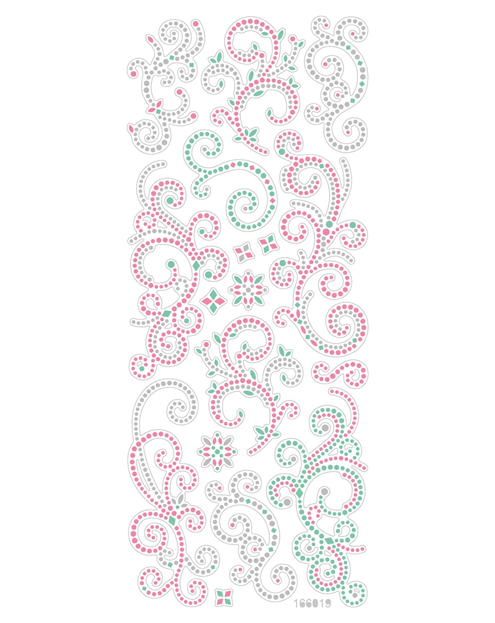 Crystal-Sticker SOMMER 5-teilig in bunt