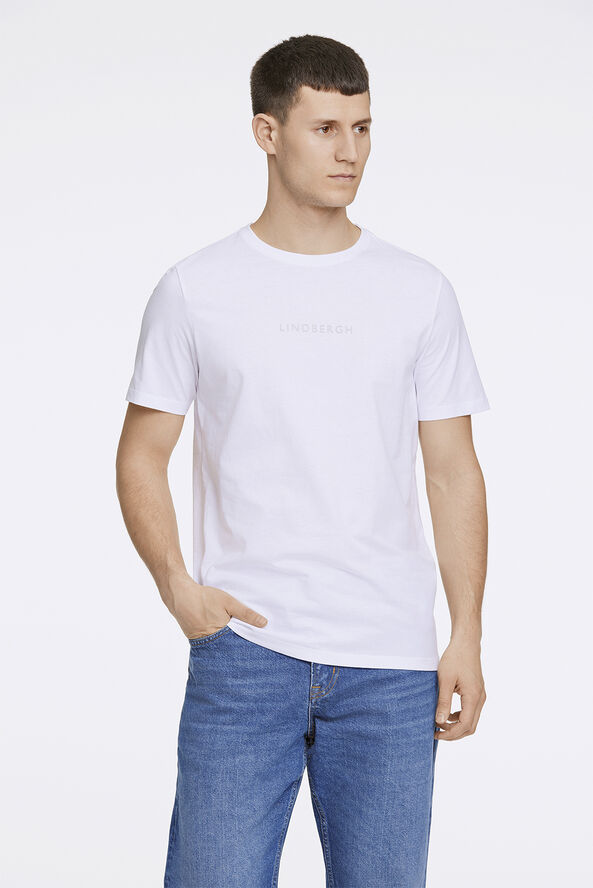 Lindbergh Lindbergh print tee S/S Hvid